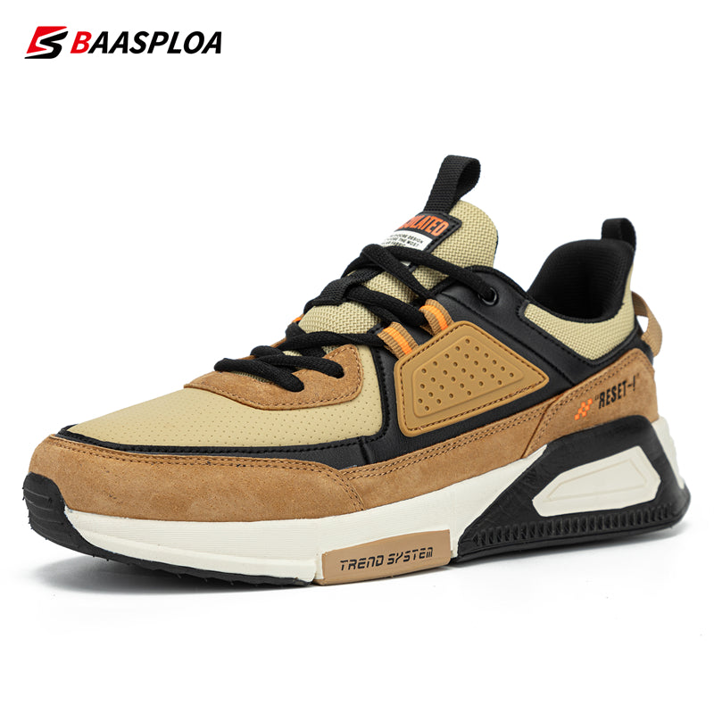 Men Casual Walking Shoes Fashion Leather Tennis M7128