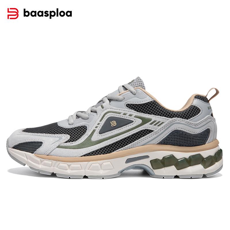 Baasploa Men Running Shoes Retro Sneakers Male W3096