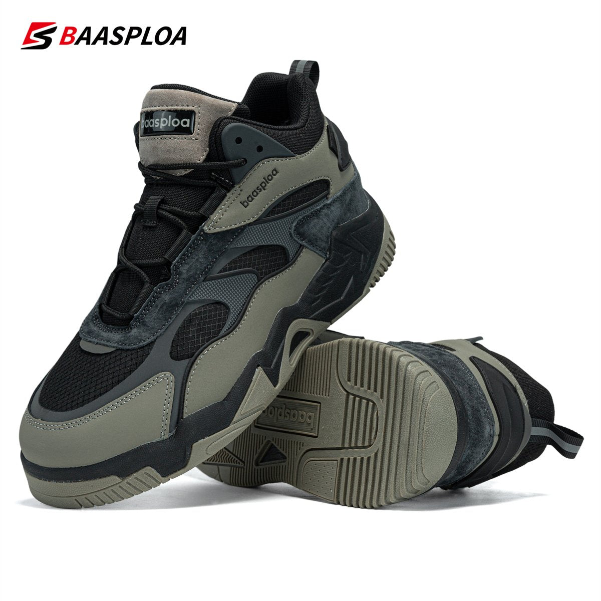 Baasploa Winter Men Boot Plush Warm Sneakers Shoes A2441