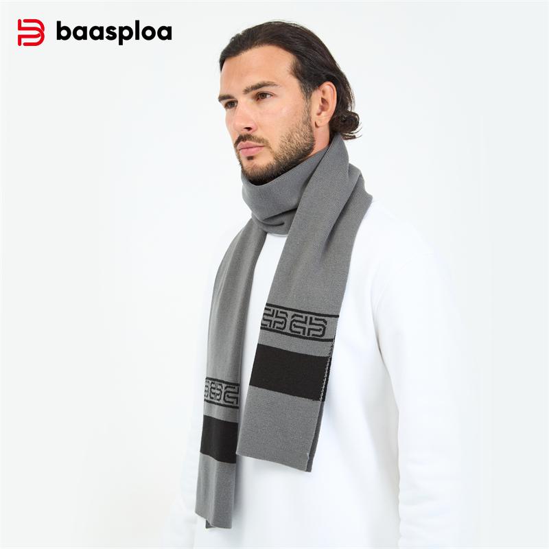 Knitted Warm Scarf Solid Casual Sport Outdoor Thick Windproof Soft Scarf U1004X