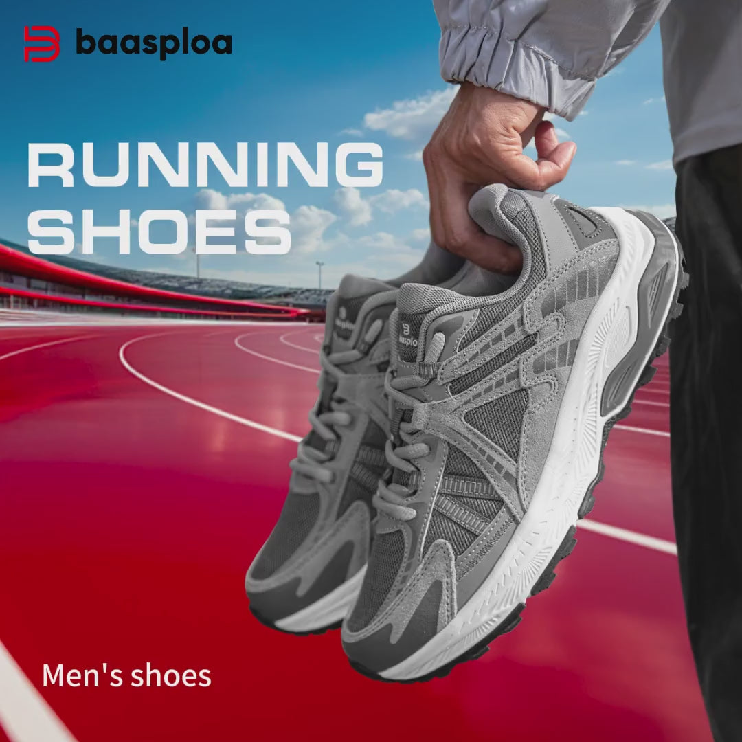 Baasploa Men Running Shoes Outdoor Sneakers Male Sports Shoes W3037